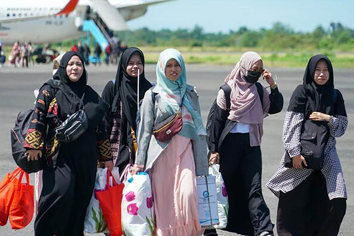 Mahasiswa Bengkulu di Sudan Tiba di Kampung Halaman