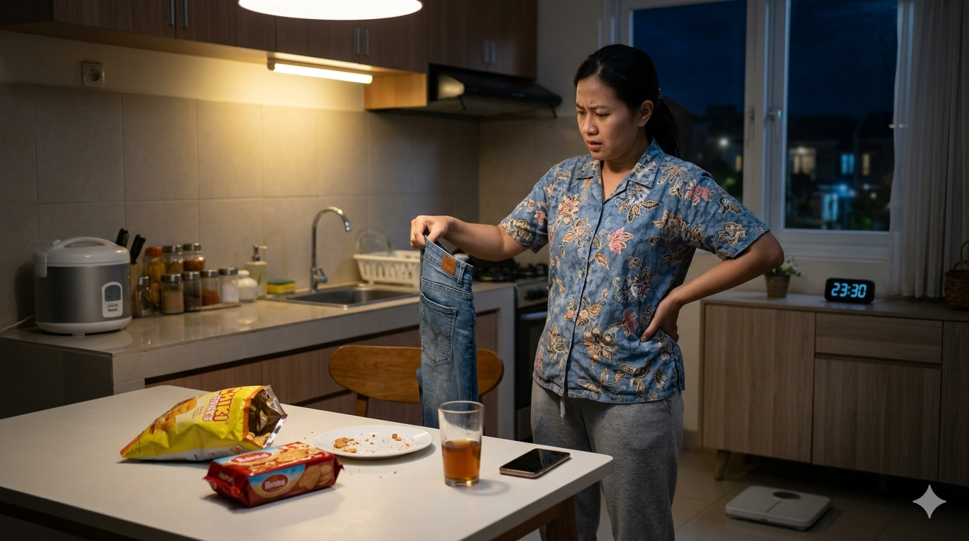 Waspada! Ini 7 Kebiasaan Malam Hari yang Diam-Diam Bikin Berat Badan Naik