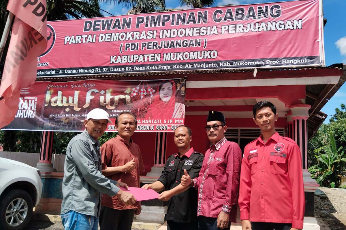 Bupati Sapuan Perdana Kembalikan Formulir Pendaftaran, Ini Kata Ketua DPC PDIP Mukomuko