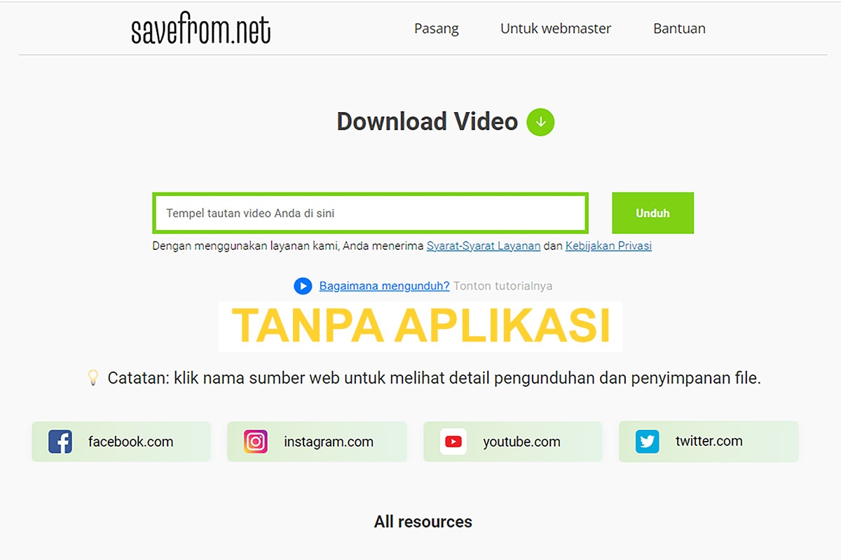 Cara Download Lagu, Film dan Lainnya dalam Bentuk Video Maupun MP3 Tanpa Aplikasi