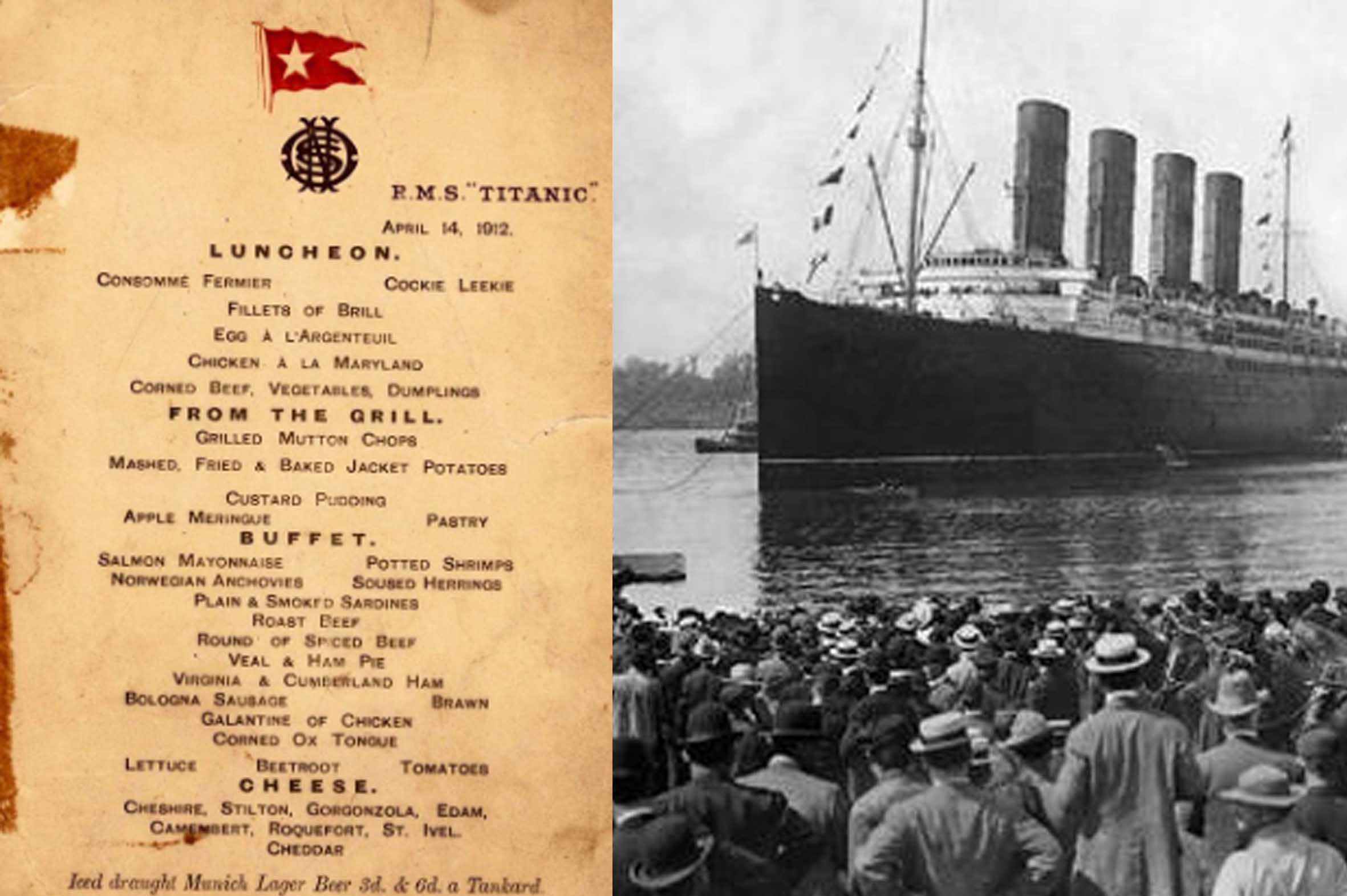 Selimut Kelas Satu Beserta Menu Makan Malam Penumpang Kapal Titanic Dilelang, Harganya Milyaran