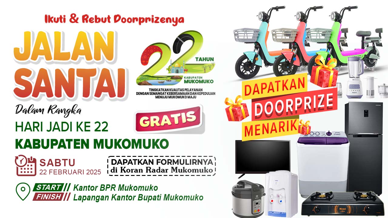 Dorprize Jalan Santai Ratusan, Ada Sepeda Listrik, Kulkas, Mesin Cuci DLL 