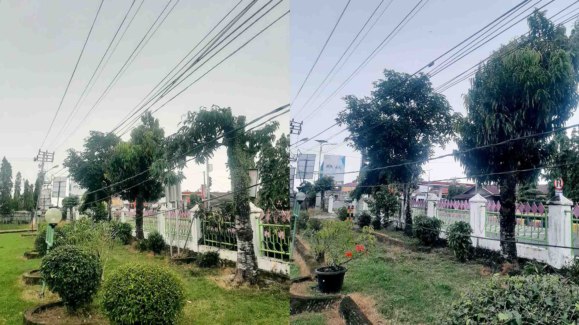 Kabel Listrik Terjuntai di Depan Eks Rumah Dinas Bupati Mukomuko, Mengundang Perhatian