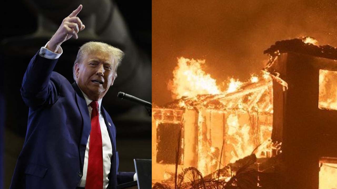 Kebakaran di Los Angeles AS Dikaitkan Dengan Ucapan Trump Ingin Bakar Timur Tengah