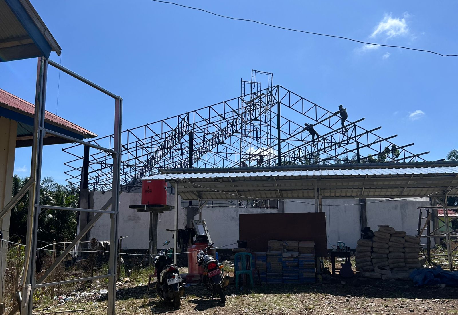 Pembangunan Gerai KDMP Talang Sepakat Masih Terus Dikebut