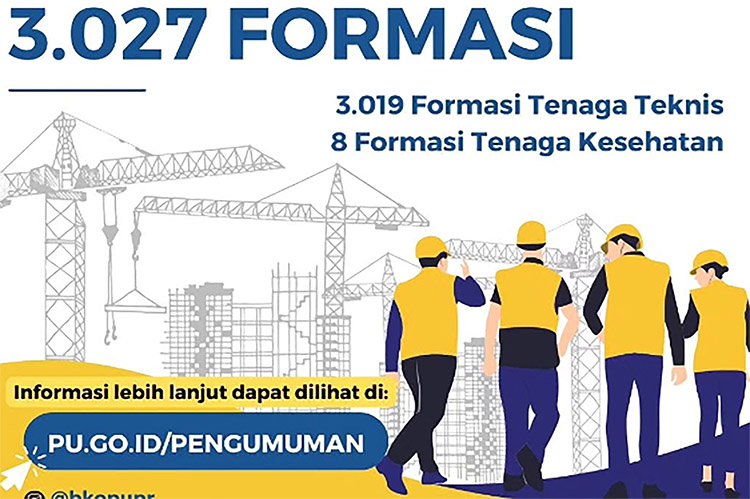 Info CASN, Kementerian PUPR Buka Lowongan 3.027 Formasi PPPK, Berikut Jurusan Yang Dibutuhkan