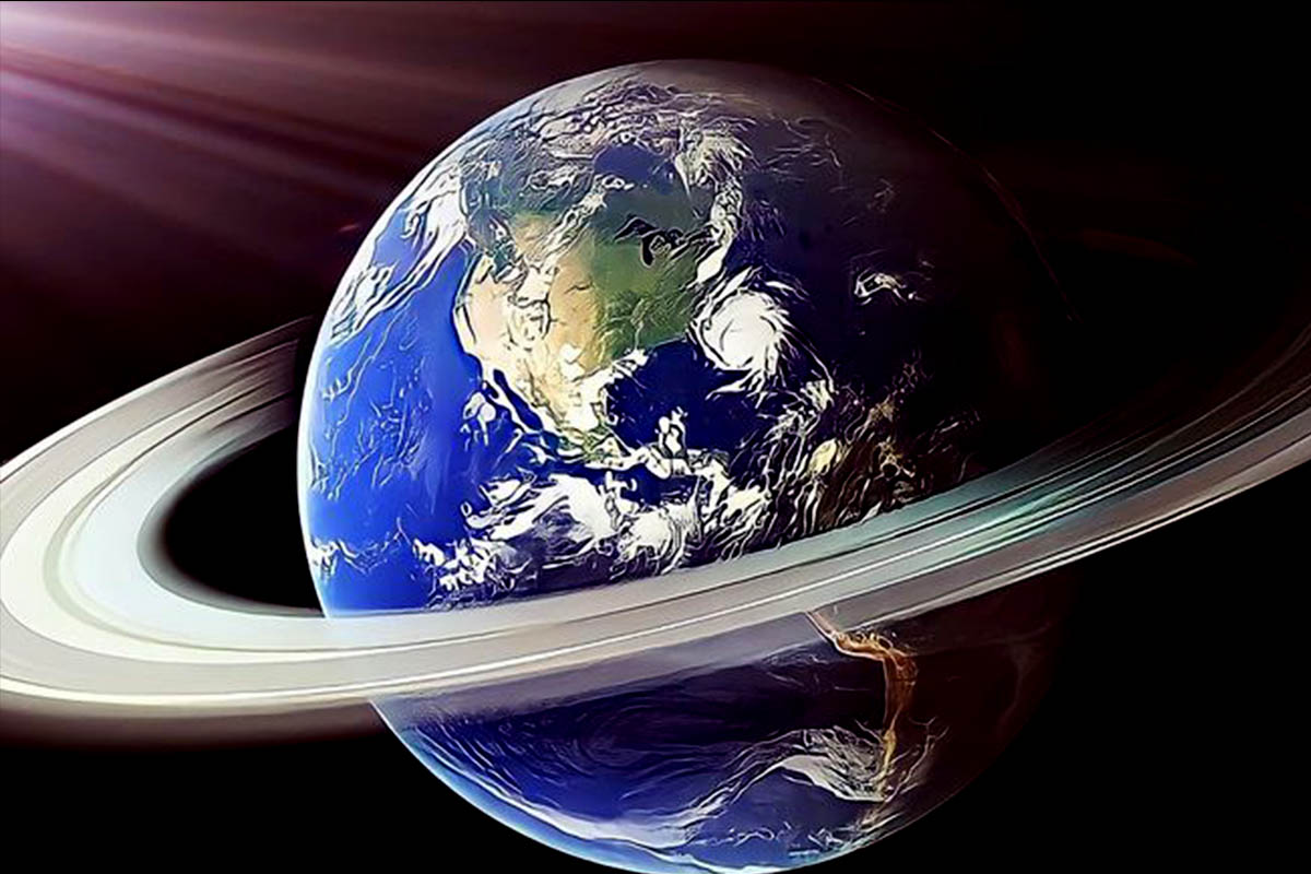 Beginilah Bentuk Keadaan Di Bumi Jika Bumi Punya Cincin Seperti Saturnus