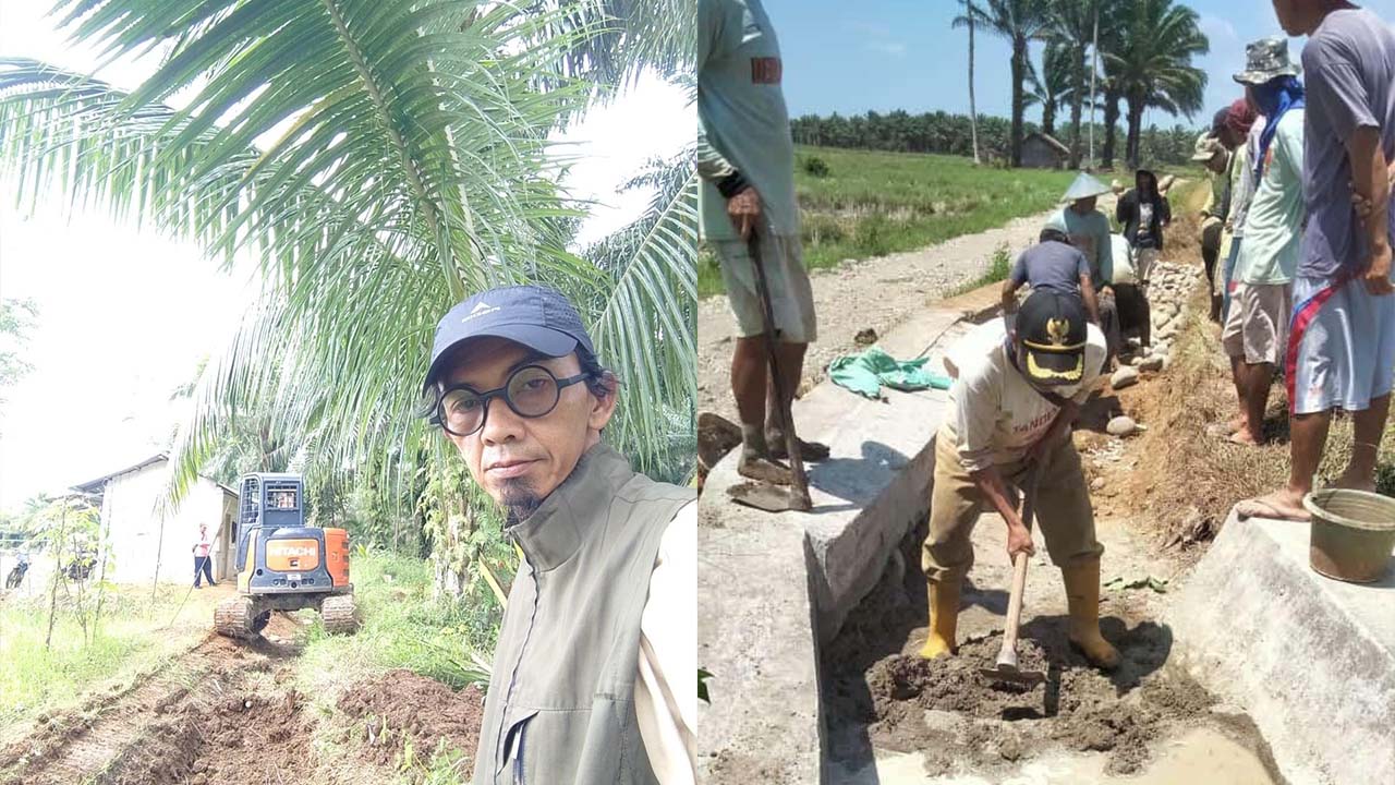 Irigasi Manjuto Kiri Segera Dialiri, Petani Mukomuko Bergairah Bersihkan Saluran Secara Swadaya