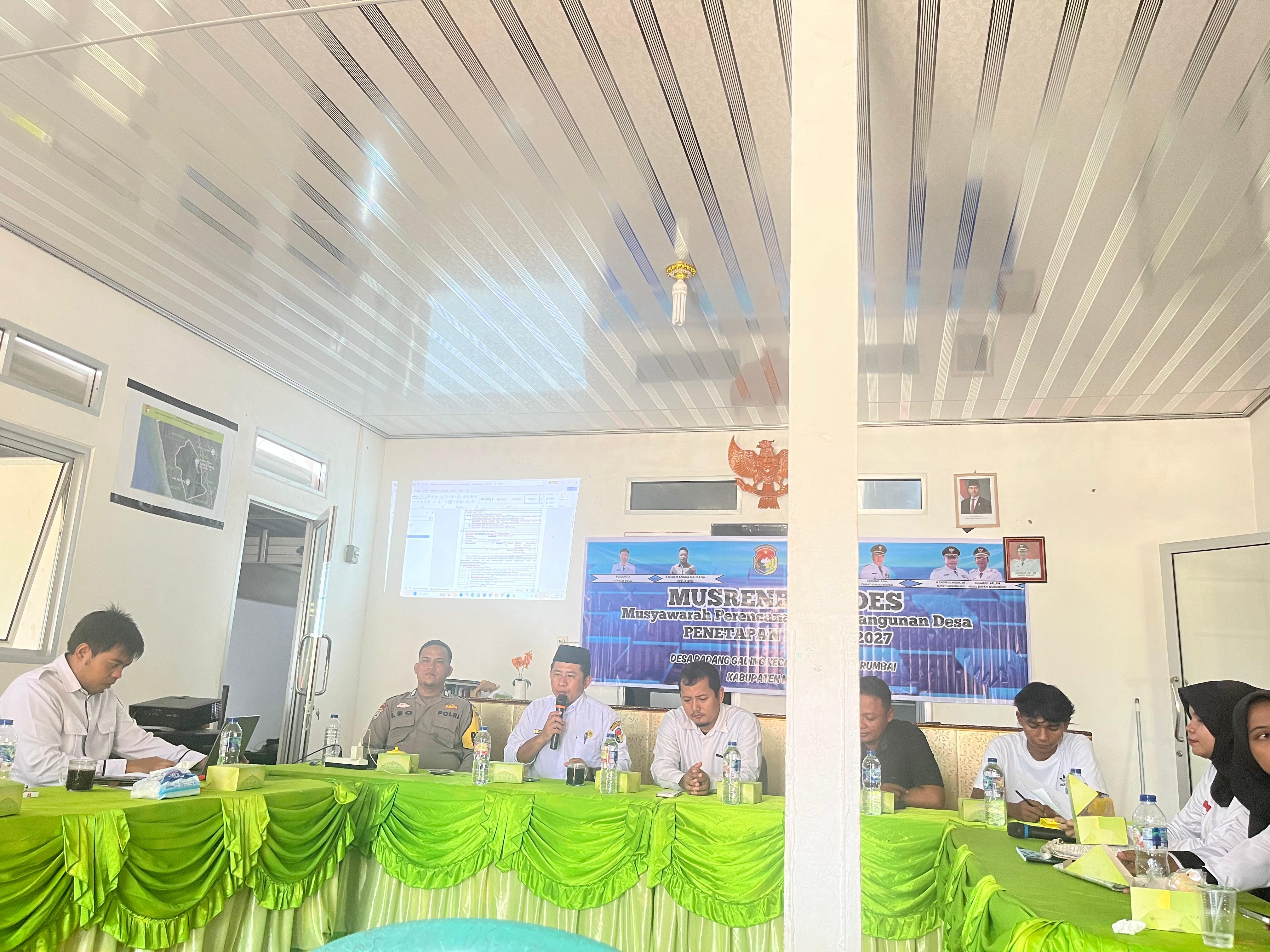 Pecah Telur, Pemdes Padang Gading Pertama Tetapkan RKPDes TA 2027