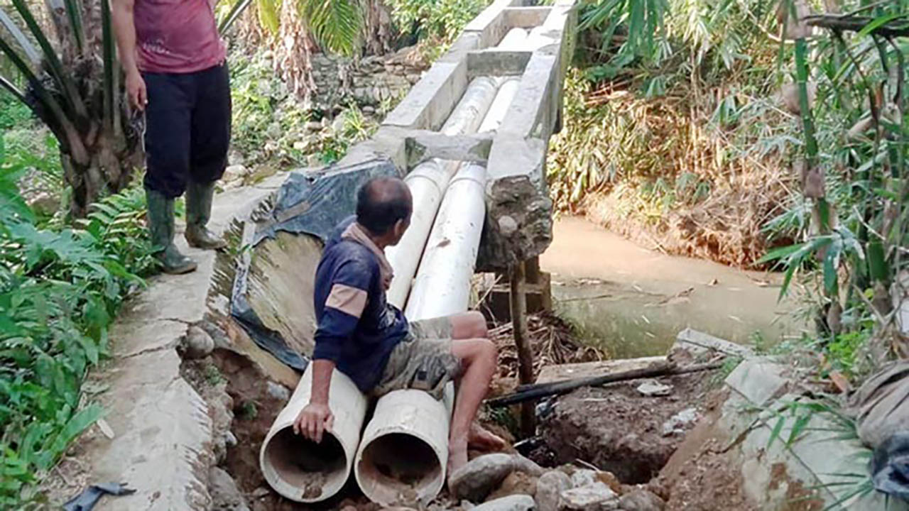 Sebagian Besar Irigasi di Daerah Lumbung Pangan Kabupaten Mukomuko Rusak, Perbaikan Butuh Dana Rp10 Miliar 