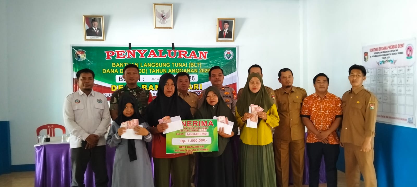 Penyaluran Pertama, KPM BLT-DD Banjarsari Langsung Terpangkas
