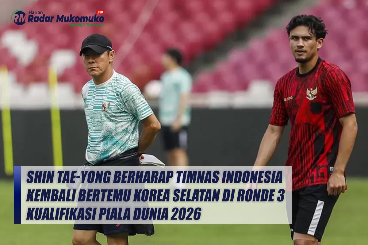 Shin Tae-yong Berharap Timnas Indonesia Kembali Bertemu Korea Selatan di Ronde 3 Kualifikasi Piala Dunia 2026