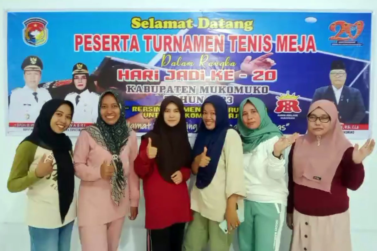 Petenis Meja Putri Asal Lubuk Pinang Catat Sejarah di Piala Kabupaten Mukomuko