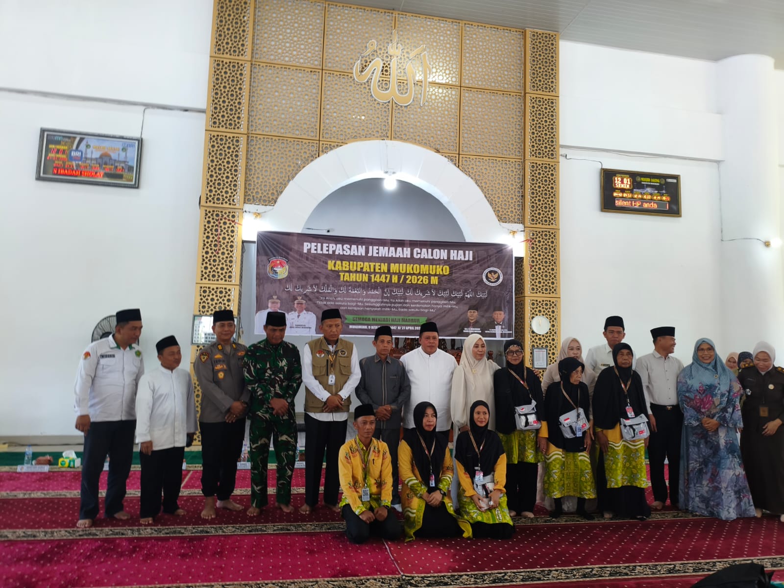 Enam Jemaah Haji Mukomuko Turun Di Masjid Desa Bandar Jaya