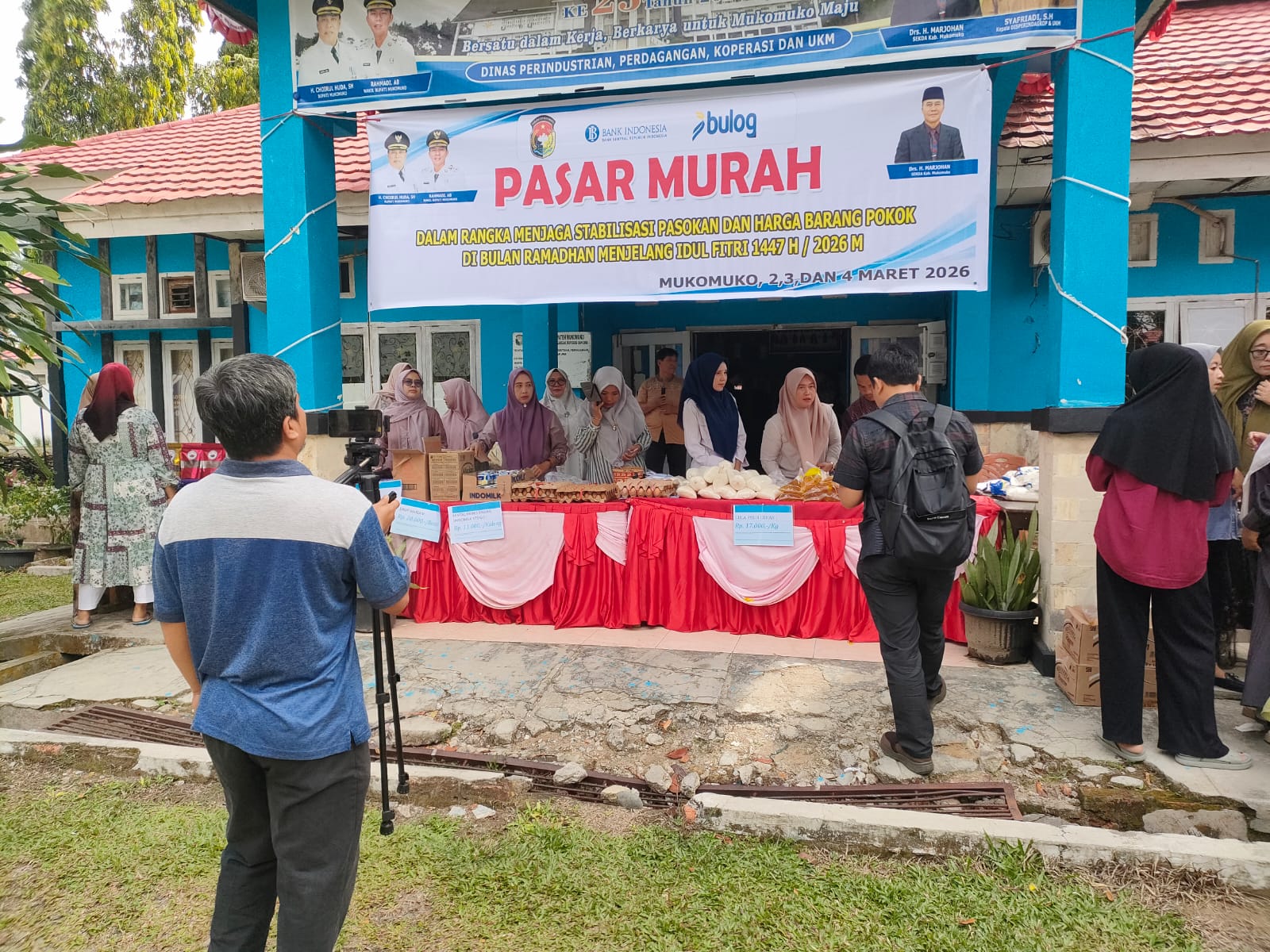 Disperindagkop-UKM Mukomuko Gelas Pasar Murah, Guna Pengendalian Garga Pangan