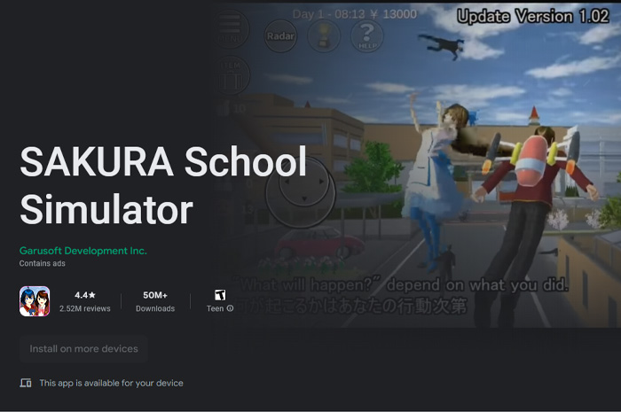 Klik Disini Untuk Mendownload Game Sakura School Simulator Mod Gratis