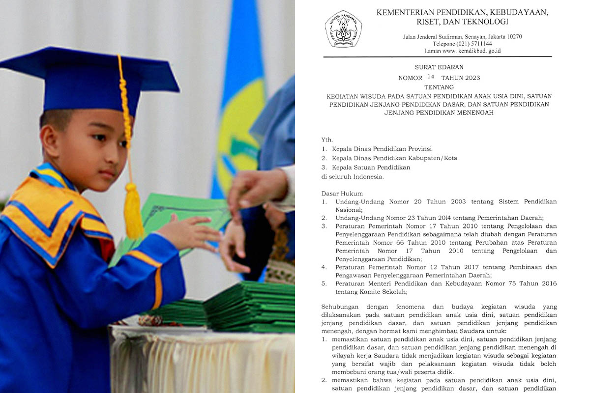 Curhat Keberatan Wisuda SD, SMP, SMA dan SMK, Dibalas Kemendikbudristek Keluarkan Surat Edaran Tentang Ini