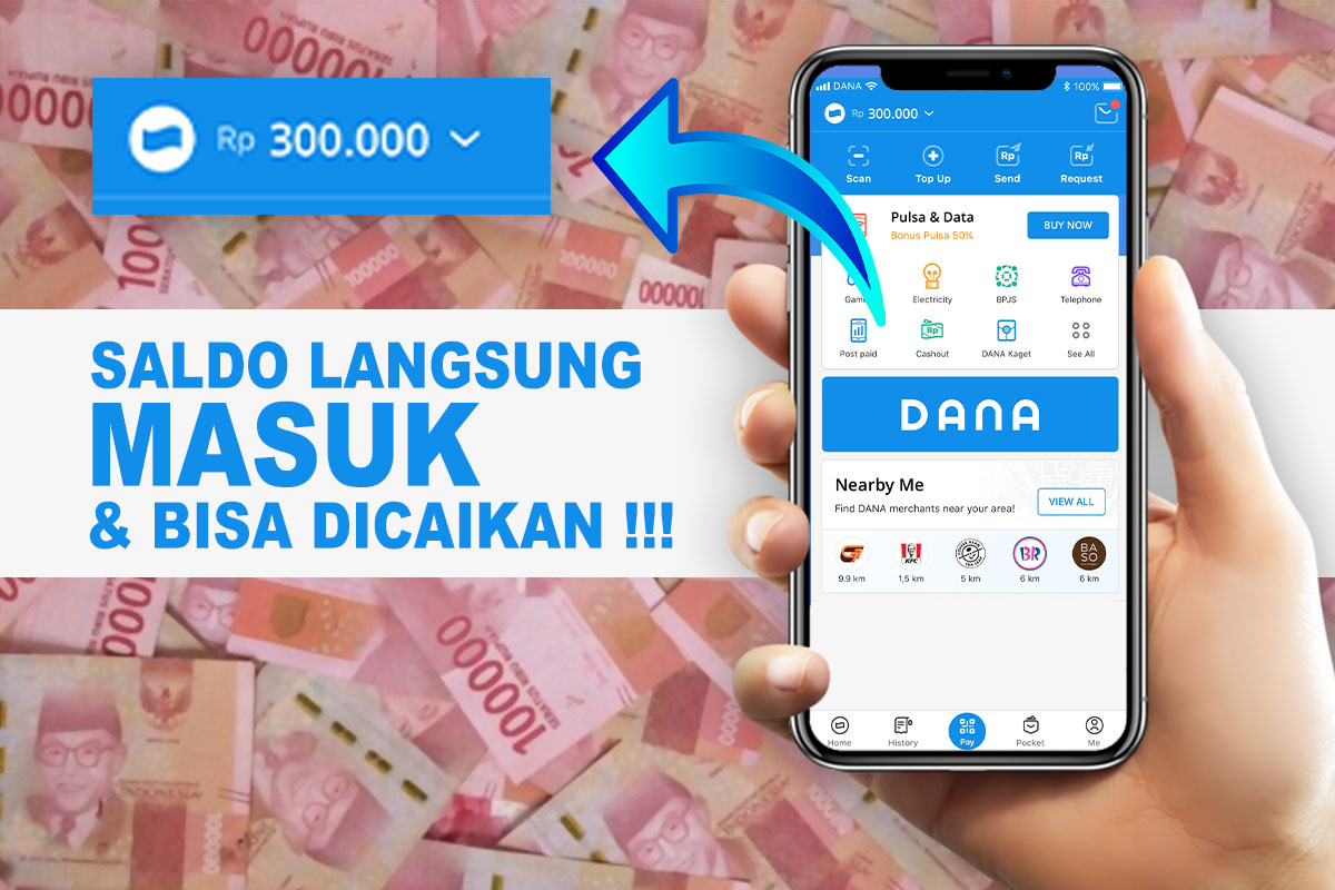 Modal Screenshot Video Bisa Dapat Ratusan Ribu Rupiah di DANA! Begini Caranya!