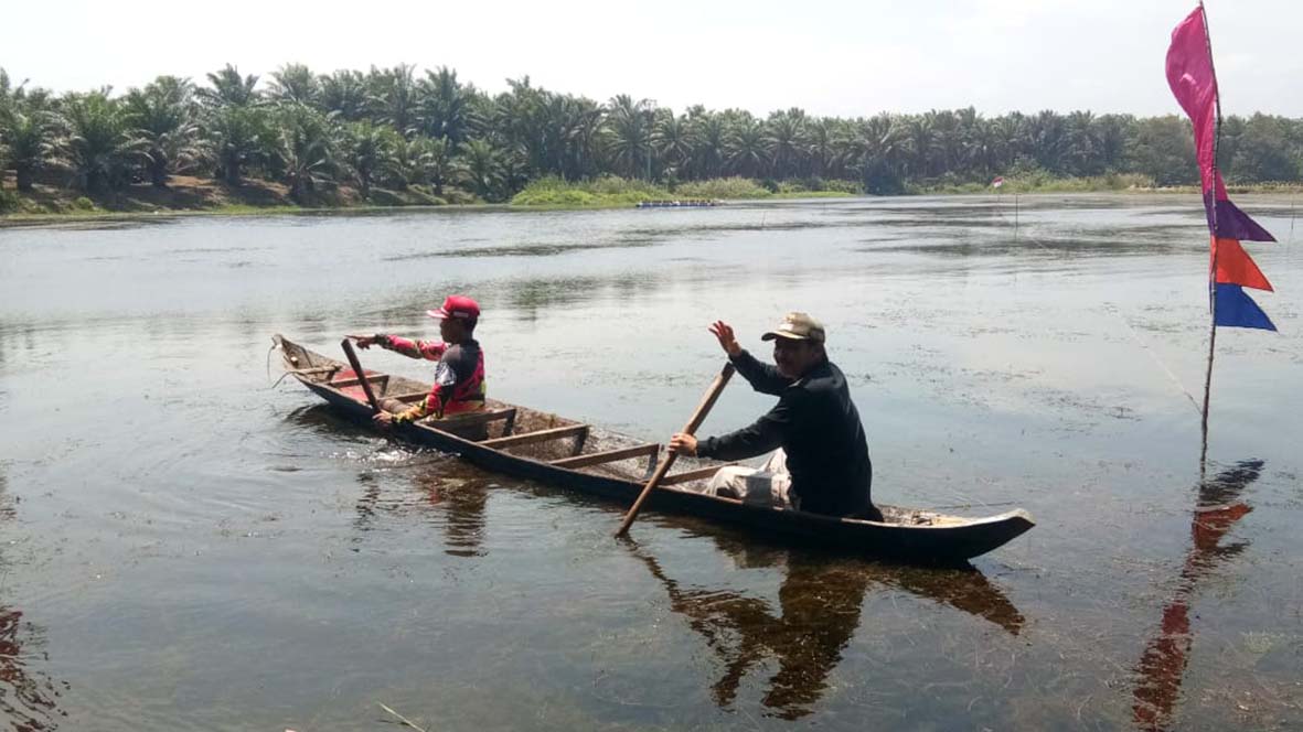 Lomba Dayung, Meriahkan Perayaan HUT RI di Air Dikit