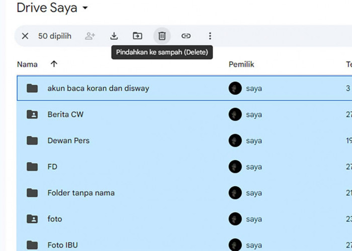 2 Cara Mudah Menghapus Semua File Google Drive Sekaligus Agar Penyimpanan Jauh Lebih Lega