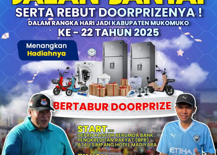 Peserta Jalan Santai HUT ke 22 Hanya Boleh Dapat Undian Doorprize Satu Kali