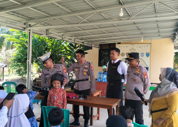 Polsek Pondok Suguh Terima Kunjungan Edukasi Anak TK, Kenalkan Tugas Polisi