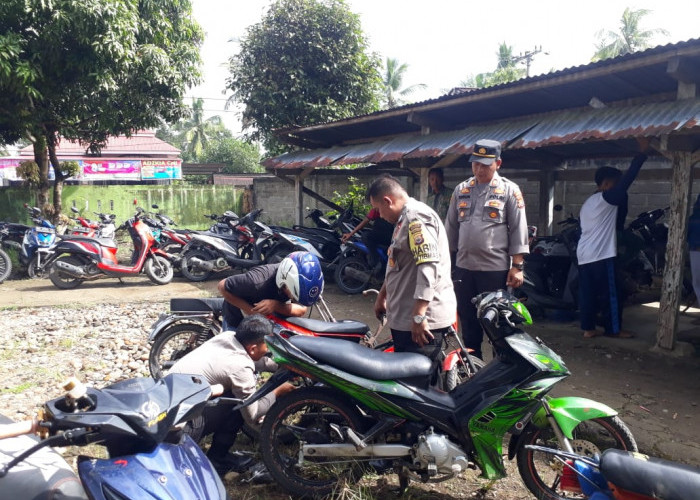 Polsek Lubuk Pinang, Amankan 4 Unit Motor Pelajar Menggunakan Knalpot Racing