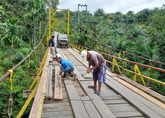 Permudah Akses Mengeluarkan TBS, Warga Desakan Pembangunan Jembatan Permanen