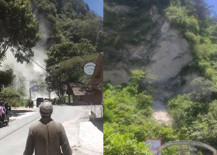 Bukit Tinggi Diguncang Gempa Bertubi-tubi, Ngarai Sianok Longsor