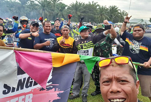 Ratusan Biker Trail Taklukkan Medan Ekstrem di Teramang Jaya