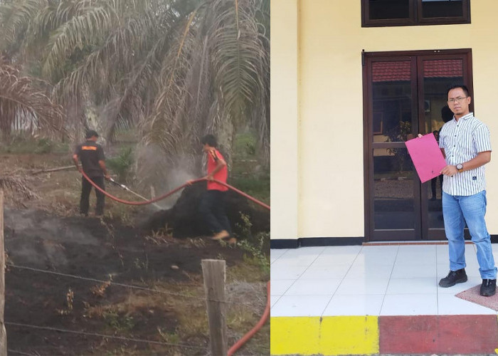 Edi Mulya Karya Laporkan Peristiwa Kebakaran Lahan ke Polres Mukomuko 
