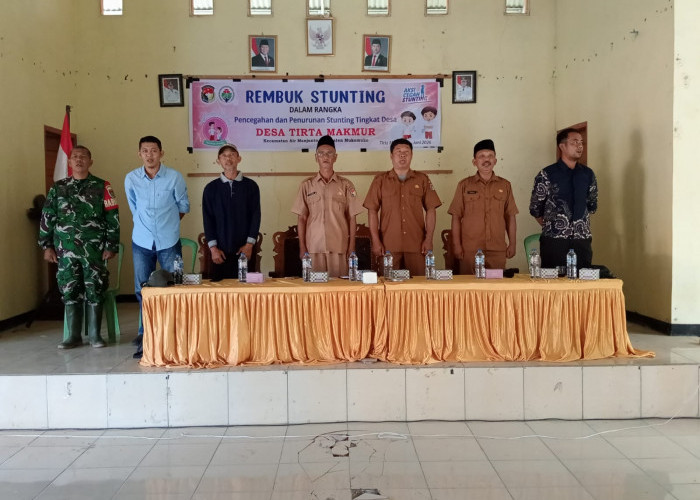 Pemdes Tirta Makmur Gelar Rembuk Stunting, Sepakati Empat Usulan Prioritas