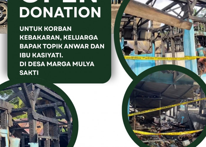 Pemdes Marga Mulya Sakti Buka Donasi untuk Korban Kebakaran, Kerugian Ditaksir Capai Rp300 Juta