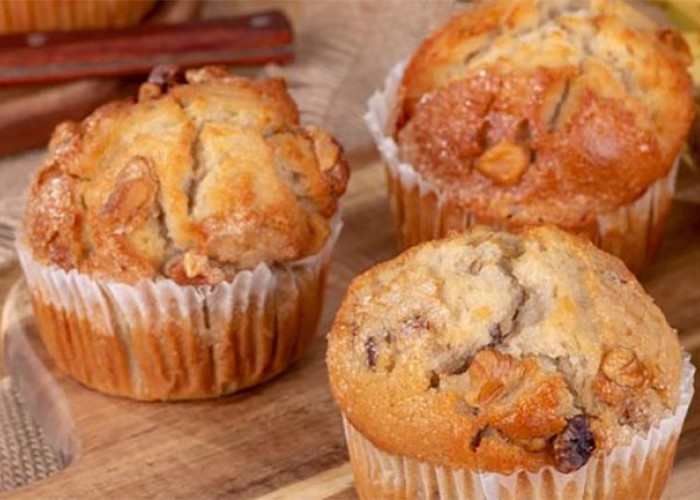 Bisa jadi Temen Nyantai atau Ngumpul Bareng Keluarga, Begini Resep Muffin Pisang