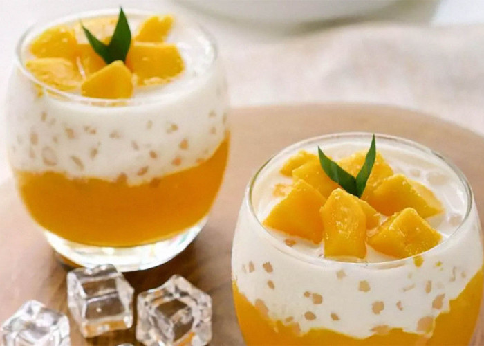 Cuaca Terik Begini Cocoknya Minum Es Mango Sago, Pelepas Dahaga yang Segar dan Nikmat