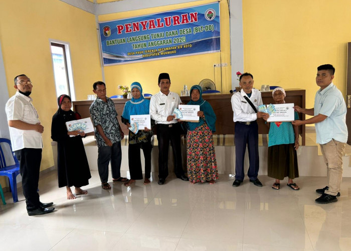 Pecah Telur, Pemdes Pauh Terenja Jadi yang Pertama Salurkan BLT-DD Tahun 2026