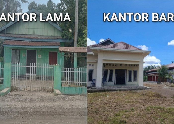 Kantor Desa Arah Tiga Pindah ke Gedung Baru di Dusun I Gang BRDP