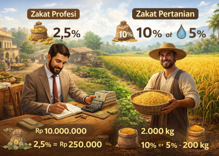 Persentase Zakat Profesi dan Pertanian Menurut Islam, Lengkap dengan Cara Hitungnya