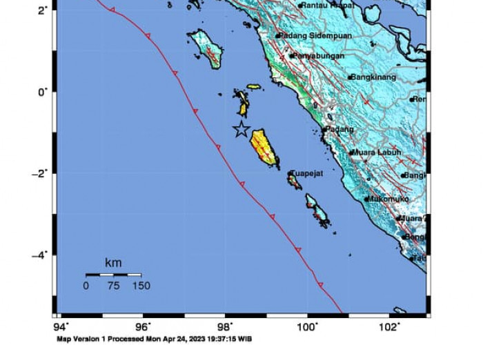 Pembaruan Gempa Mentawai 7,3 SR Menjadi 6,9 SR, Peringatan Tsunami Sudah Dicabut