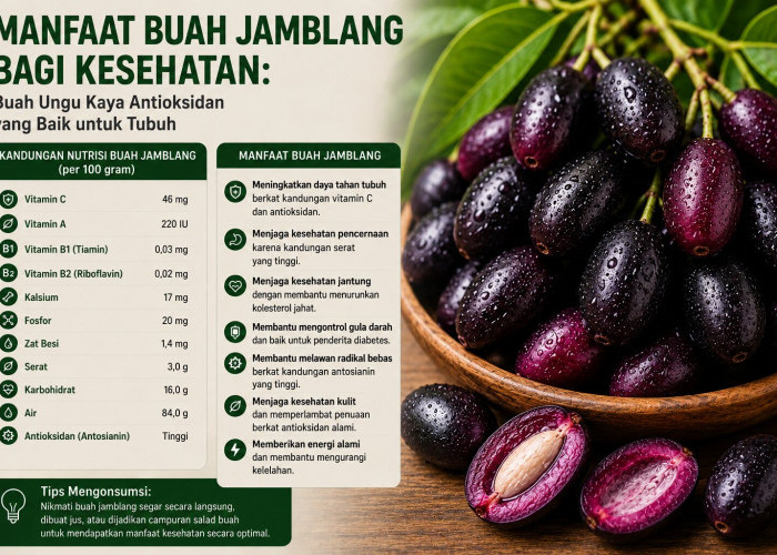 Manfaat Buah Jamblang bagi Kesehatan: Buah Ungu Kaya Antioksidan yang Baik untuk Tubuh