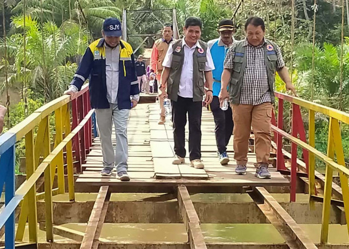 BNPB Bantu Mukomuko Bangun Kembali Jembatan Pondok Lunang 