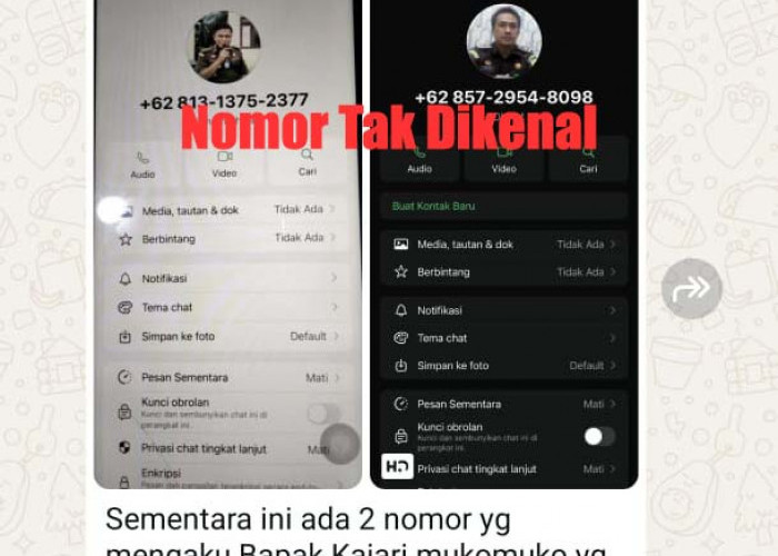 Belum Lagi Datang, Nama Kajari Mukomuko Yang Baru Sudah Dicatut Oleh OTD  Untuk Meminta-Minta