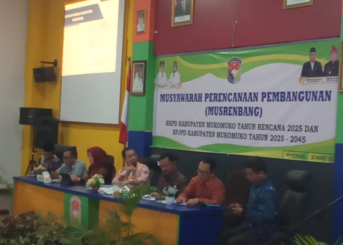 Musrenbang RKPD Kabupaten Mukomuko 2025 Dihadiri Dua Pejabat UNOR Kementerian PUPR
