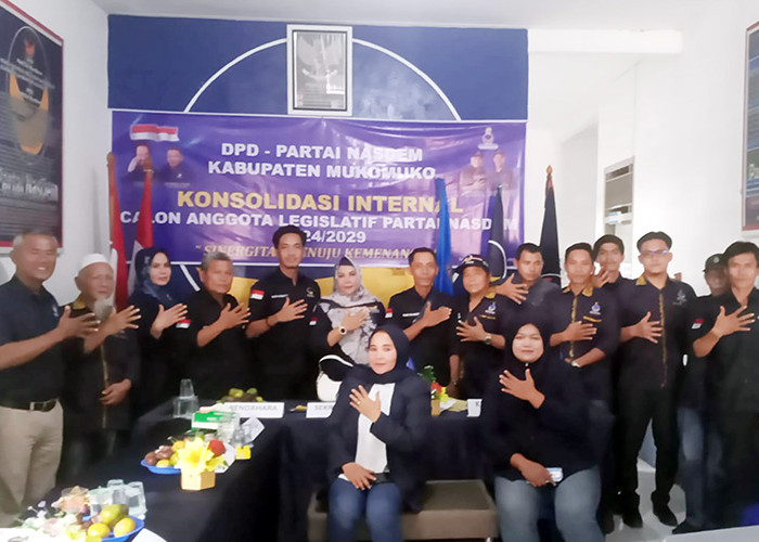 Konsolidasi Internal Partai NasDem Mukomuko, Rapatkan Barisan Menuju Kemenangan Pemilu 2024 