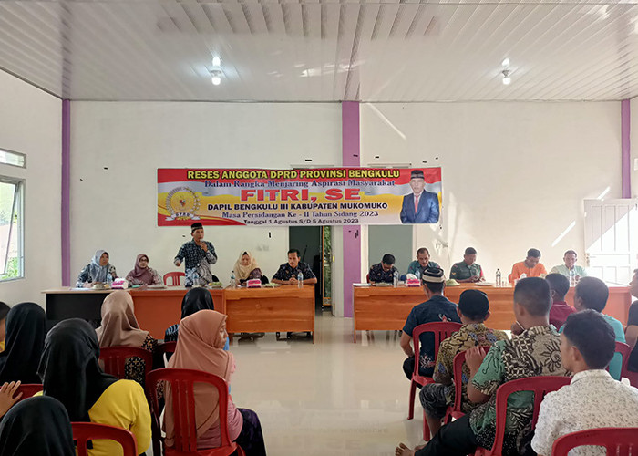 DPRD Provinsi Bengkulu Dihujani 3 Persoalan di Masyarakat, Fitri: Mereka Minta Diperjuangkan 