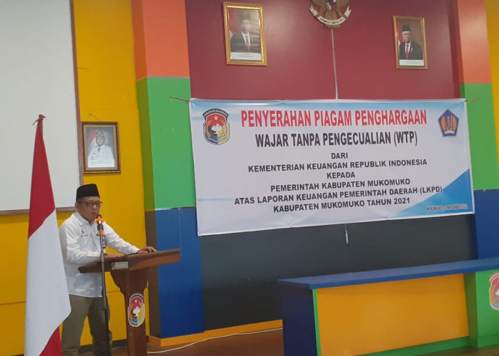 Kanwil DJPb Bengkulu Minta Pemkab Mukomuko Pertahankan Predikat WTP 