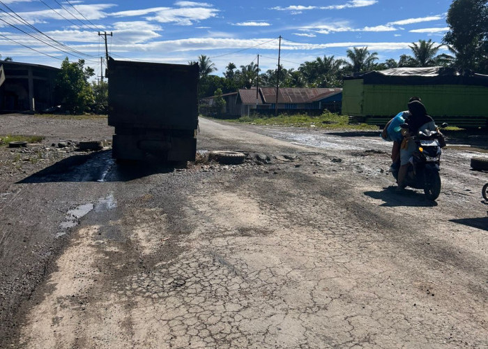 Jalinbar di Desa Arah Tiga Rusak Parah, Rawan Kecelakaan