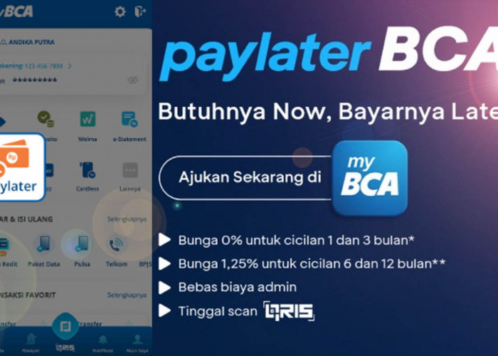 Promo Paylater, BCA Tawarkan Bunga 0 Persen, Limit Pinjaman Sampai Rp 20.000.000 
