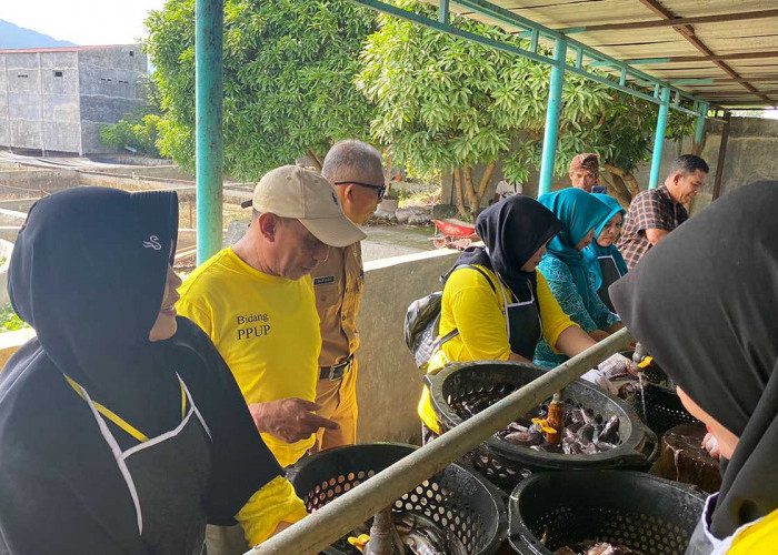 Dinas Perikanan Mukomuko Fasilitasi Poklahsar Pelajari Sistem Pengolahan Ikan Asap di Padang