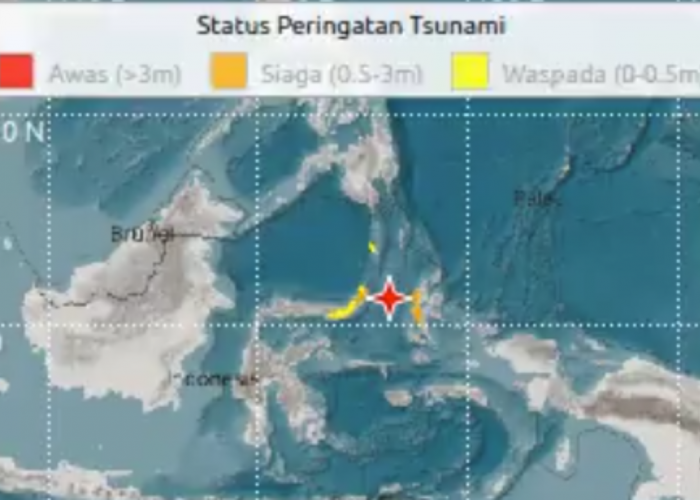 Gempa Bumi 7,6 Magnitudo Berpotensi Tsunami Sulawesi Utara